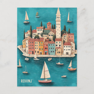 Carte Postale Voyage à Rovinj Croatie