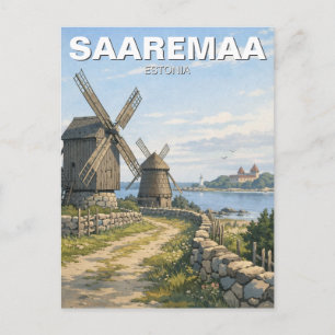 Carte Postale Voyage à Saaremaa en Estonie