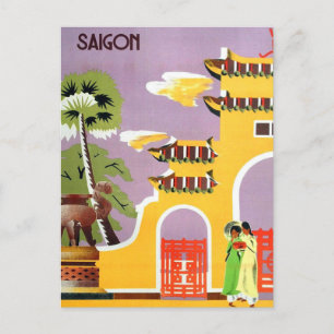Carte Postale Voyage à Saïgon Vietnam Antique