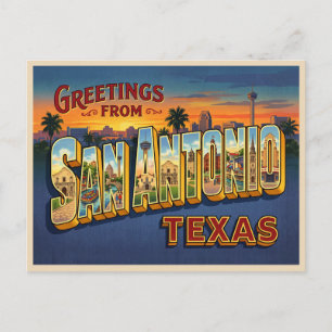 Carte Postale Voyage à San Antonio Texas