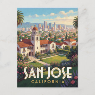 Carte Postale Voyage à San Jose Californie Silicon Valley