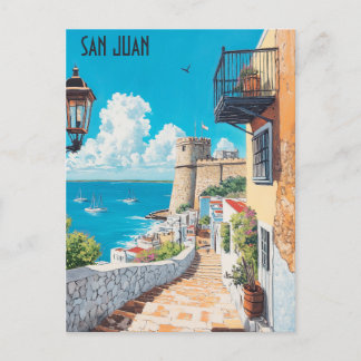 Carte Postale Voyage à San Juan Porto Rico
