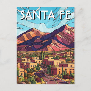 Carte Postale Voyage à Santa Fe au Nouveau-Mexique