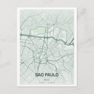 Carte Postale voyage à sao paulo brésil
