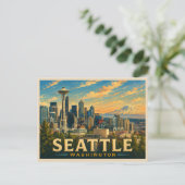 Carte Postale Voyage à Seattle, Washington (Debout devant)