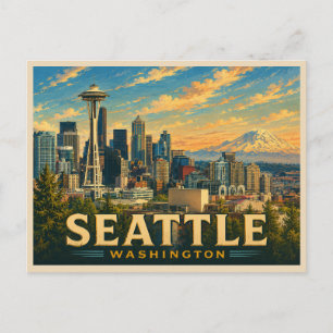 Carte Postale Voyage à Seattle, Washington