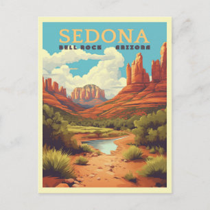 Carte Postale Voyage à Sedona Arizona Vintage