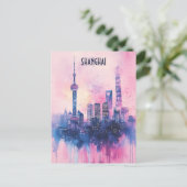 Carte Postale Voyage à Shanghai Chine (Debout devant)