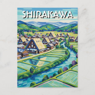 Carte Postale Voyage à Shirakawa Gifu Japon