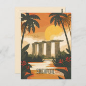 Carte Postale Voyage à Singapour (Devant / Derrière)