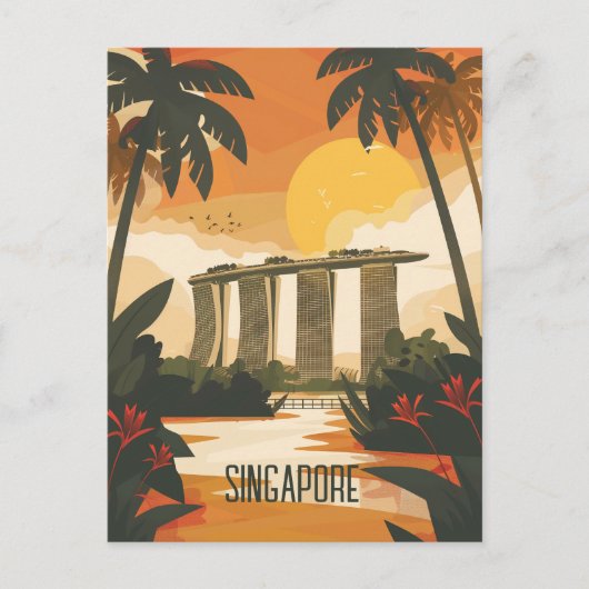 Carte Postale Voyage à Singapour (Devant)