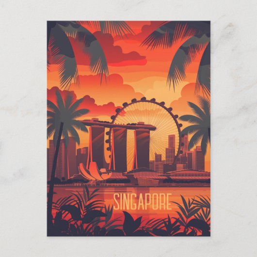 Carte Postale Voyage à Singapour (Devant)