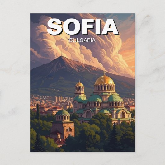 Carte Postale Voyage à Sofia Bulgarie (Devant)