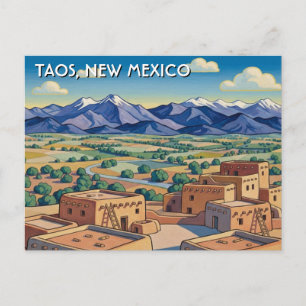 Carte Postale Voyage à Taos Nouveau-Mexique