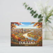 Carte Postale Voyage à Tolède Ohio (Debout devant)