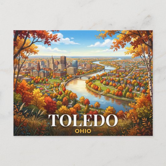 Carte Postale Voyage à Tolède Ohio (Devant)