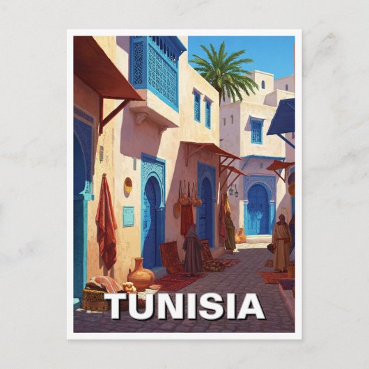 Carte Postale Voyage à Tunis Tunisie (Devant)