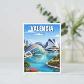 Carte Postale Voyage à Valence Espagne (Debout devant)