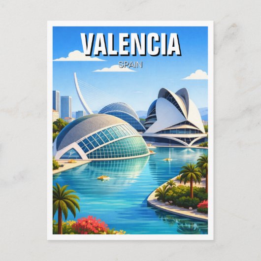 Carte Postale Voyage à Valence Espagne (Devant)
