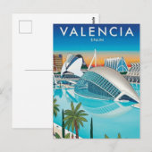 Carte Postale Voyage à Valence Espagne (Devant / Derrière)