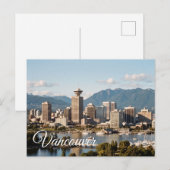 Carte Postale voyage à vancouver canada (Devant / Derrière)