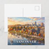 Carte Postale Voyage à Vancouver Washington (Devant / Derrière)