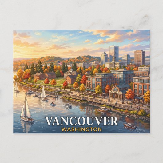 Carte Postale Voyage à Vancouver Washington (Devant)