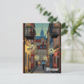 Carte Postale Voyage à Varsovie Pologne (Debout devant)
