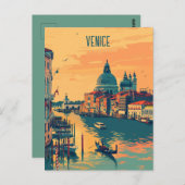 Carte Postale Voyage à Venise (Devant / Derrière)