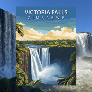 Carte Postale Voyage à Victoria Falls Zimbabwe Antique