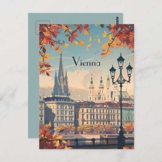 Carte Postale Voyage à Vienne (Devant / Derrière)