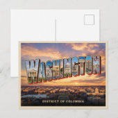 Carte Postale Voyage à Washington DC (Devant / Derrière)