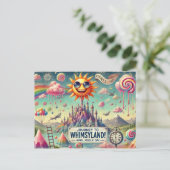 Carte Postale "Voyage à Whimsyland !" April Fools' Day, (Debout devant)