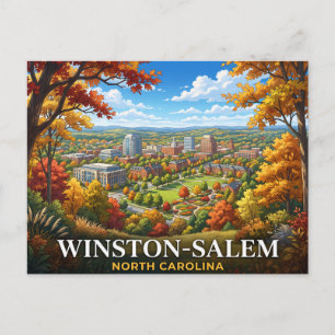 Carte Postale Voyage à Winston-Salem Caroline du Nord