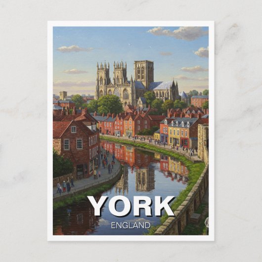 Carte Postale Voyage à York en Angleterre (Devant)