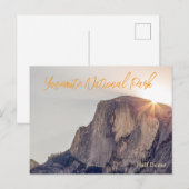 Carte Postale Voyage à Yosemite Half Dome (Devant / Derrière)