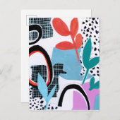 Carte Postale Voyage Abstrait (Devant / Derrière)