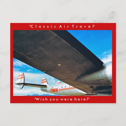 Carte Postale "Voyage aérien classique" (Devant)