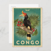 Carte postale Voyage Afrique vintage (Devant / Derrière)