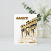 Carte Postale Voyage Ancien Athènes Grèce Temple Parthénon (Debout devant)