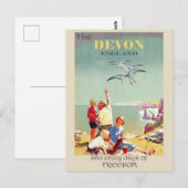 Carte Postale Voyage Angleterre Devon Vintage (Devant / Derrière)