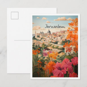 Carte Postale Voyage Artistique Jérusalem 