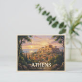 Carte Postale Voyage Athènes Grèce (Debout devant)