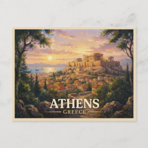 Carte Postale Voyage Athènes Grèce