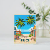 Carte Postale Voyage au Belize Plage Bord de Mer Caraïbes (Debout devant)