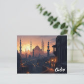 Carte Postale Voyage au Caire Égypte (Debout devant)