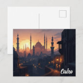 Carte Postale Voyage au Caire Égypte (Devant / Derrière)