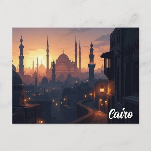 Carte Postale Voyage au Caire Égypte (Devant)