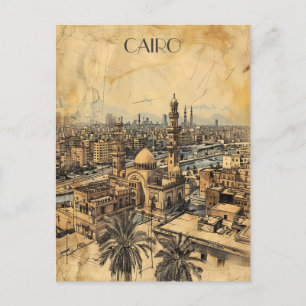 Carte Postale Voyage au Caire en Égypte