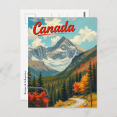 Carte Postale Voyage au Canada (Devant / Derrière)